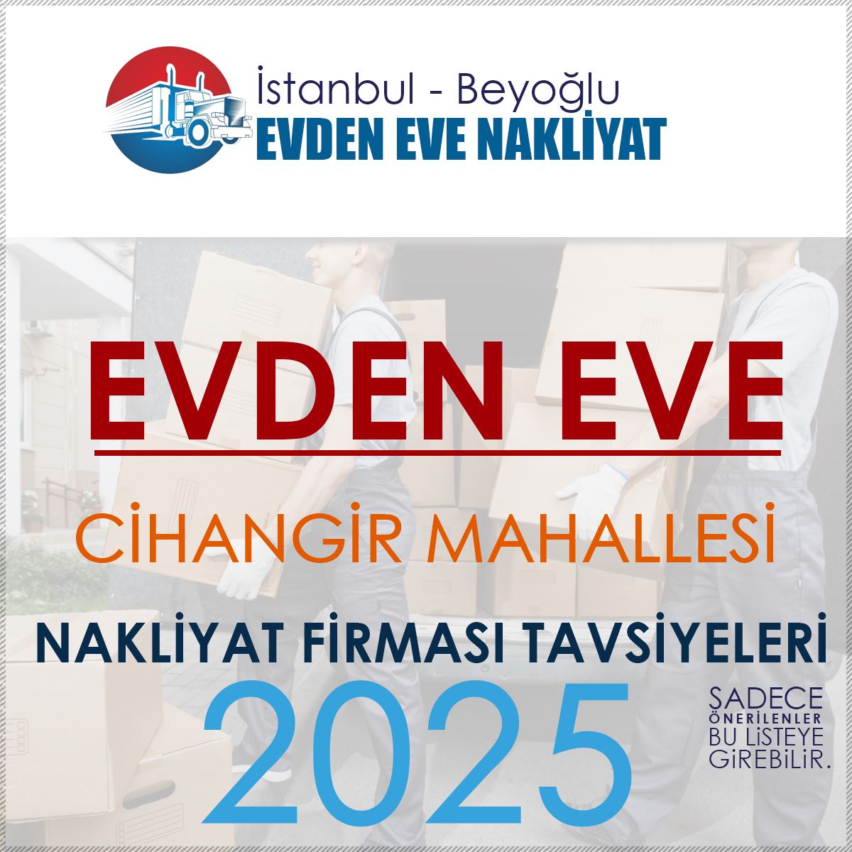 Cihangir Evden Eve Nakliyat Firmaları