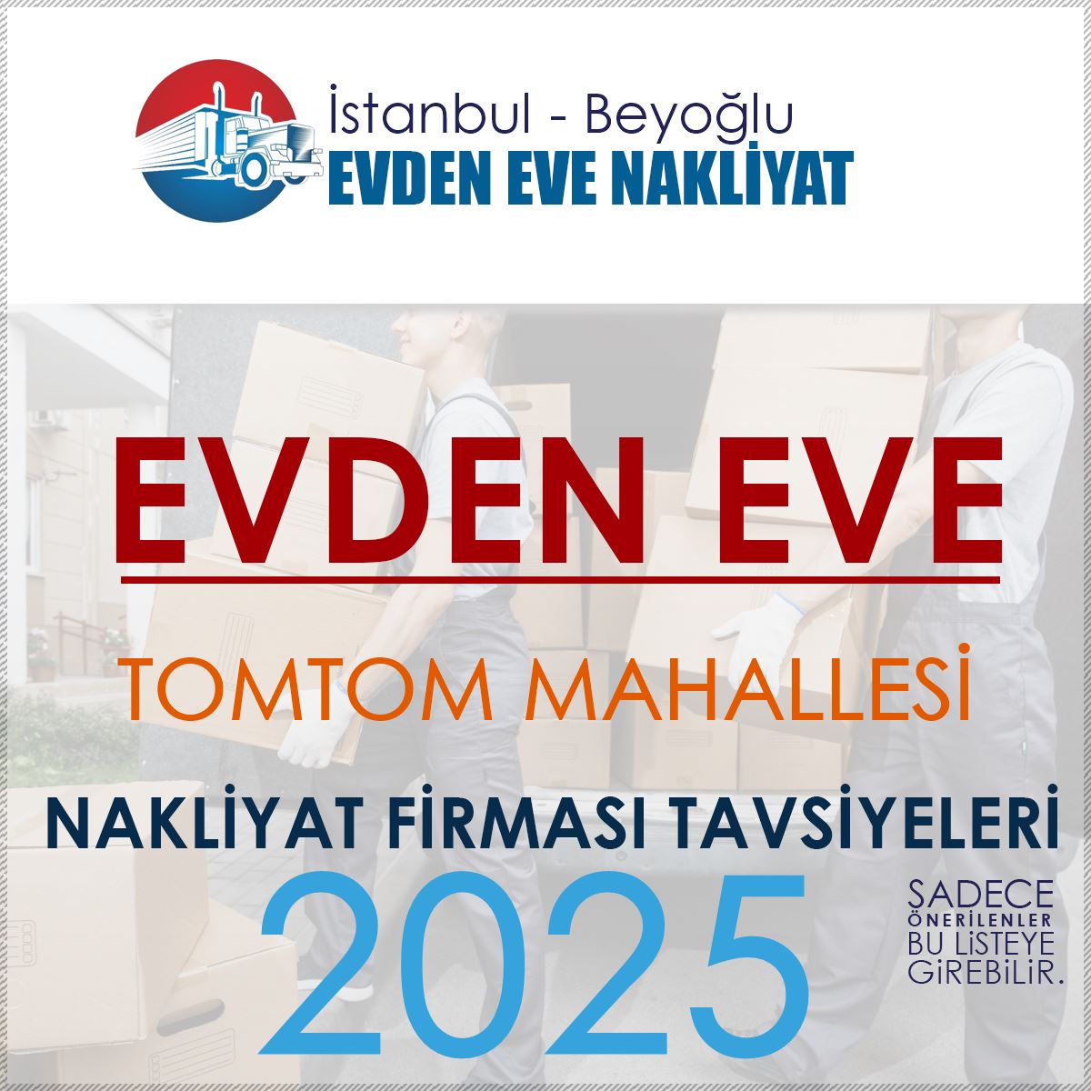 Tomtom Evden Eve Nakliyat Firmaları